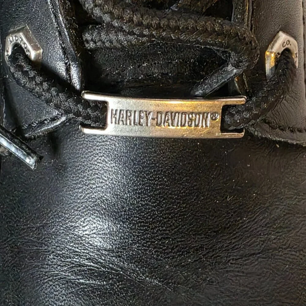 Authentic Harley Davidson Biker Boots- Size 8 - Picture 3 of 14